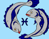 Desenho Pisces pintado por marie