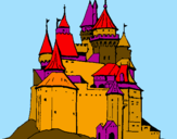 Desenho Castelo medieval pintado por ana