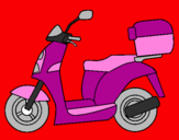 Desenho Ciclomotor pintado por ANA