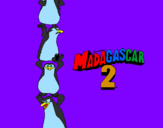 Desenho Madagascar 2 Pingüinos pintado por ana beatriz
