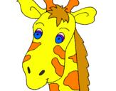 Desenho Cara de girafa pintado por erica
