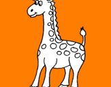Desenho Girafa pintado por sonia
