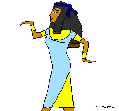 Desenho Bailarina egipcia  pintado por gabriella