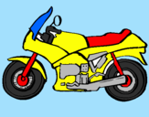 Desenho Motocicleta pintado por Vinicius