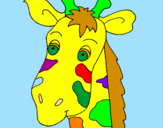 Desenho Cara de girafa pintado por MIGUEL