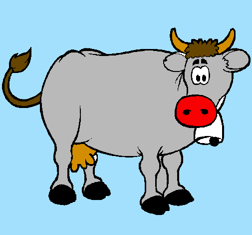 Desenho Vaca leiteira pintado por vaca loca