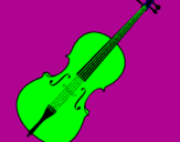 Desenho Violino pintado por weslley-junior