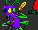 Desenho Formiga alienigena pintado por mamatatata