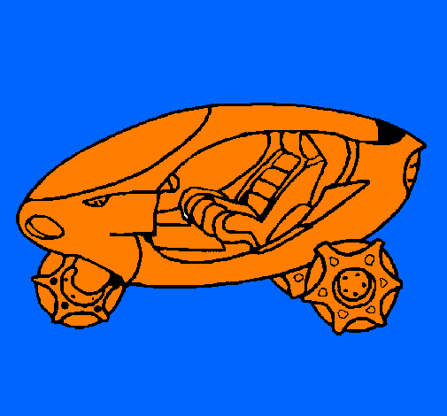 Desenho Moto espacial pintado por ATIRADOR DE ELITE 5