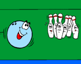 Desenho Bola de bowling pintado por henrique