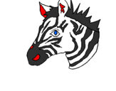 Desenho Zebra II pintado por Ana Beatriz