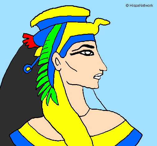 Desenho Faraó pintado por nathan