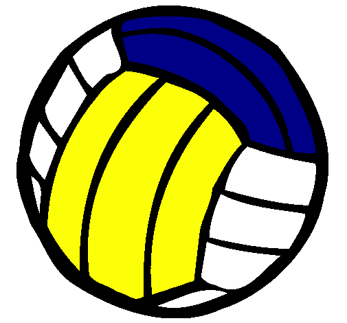 Desenho Bola de voleibol pintado por head shots