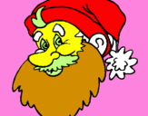 Desenho Cara do Pai Natal pintado por gustavo