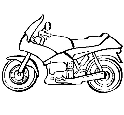 Desenho Motocicleta pintado por moto