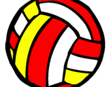 Desenho Bola de voleibol pintado por julia  vecci