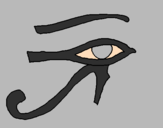 Desenho Olho de hórus pintado por mateuszcp