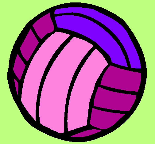 Desenho Bola de voleibol pintado por isabella