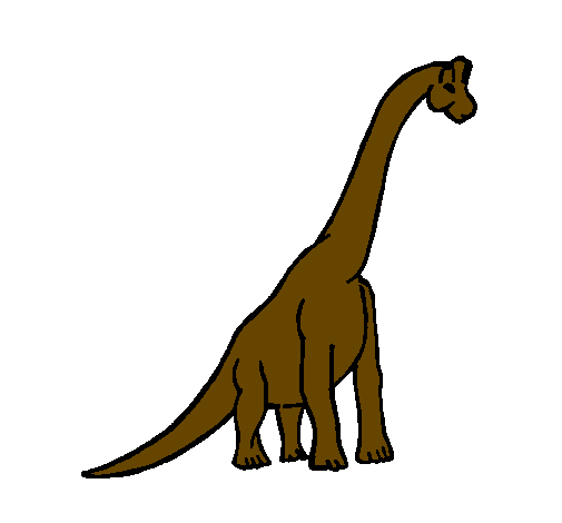 Desenho Braquiossauro pintado por braquiossauro