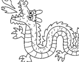 Desenho Dragão a cuspir fogo II pintado por dragao