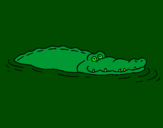 Desenho Crocodilo 2 pintado por filiq