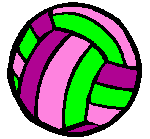 Desenho Bola de voleibol pintado por Rafaela Moschen Fernades