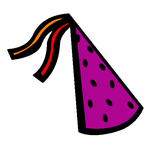 Desenho Chapéu de aniversário pintado por Elis