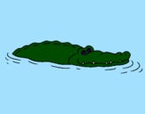 Desenho Crocodilo 2 pintado por  gabriel