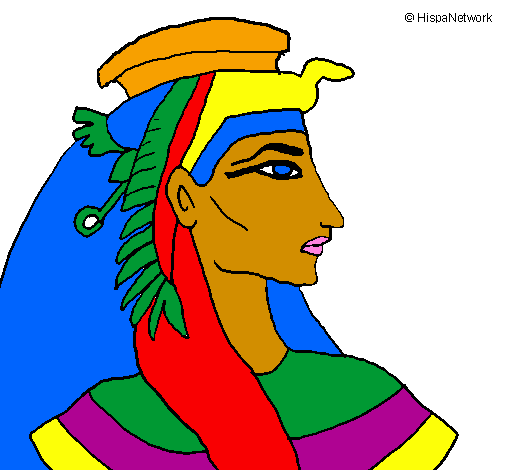 Desenho Faraó pintado por bellapink