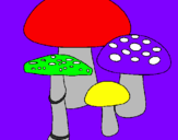Desenho Cogumelos pintado por gustavo