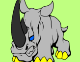 Desenho Rinoceronte II pintado por rinosseronte