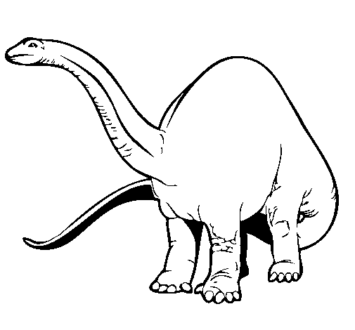 Desenho Braquiossauro II pintado por braquiossauro