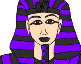 Desenho Tutankamon pintado por beatryz