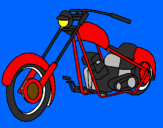 Desenho Moto pintado por gol