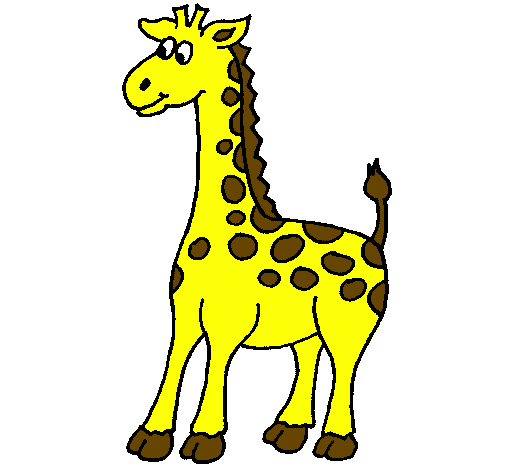 Desenho Girafa pintado por fofo