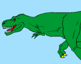 Desenho Tiranossaurus Rex pintado por shark brian