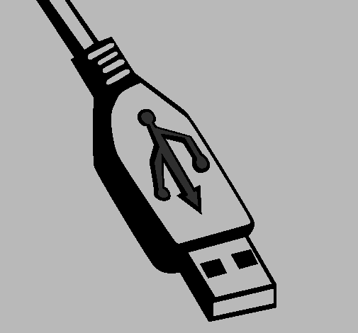Desenho USB pintado por caio rafael