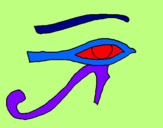 Desenho Olho de hórus pintado por LEONOR
