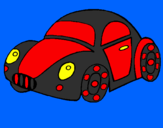 Desenho Carro de brinquedo pintado por videos dudu zika