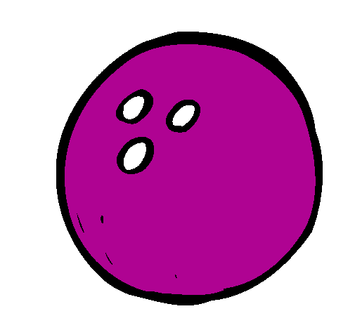 Desenho Bola de bowling pintado por gi