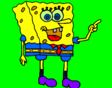 Desenho SpongeBob pintado por nadim45