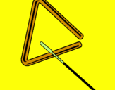 Desenho Triângulo pintado por sophie