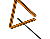 Desenho Triângulo pintado por bibi