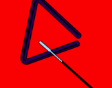 Desenho Triângulo pintado por cristina
