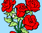 Desenho Ramo de rosas pintado por bryan