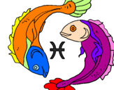 Desenho Pisces pintado por Márcio