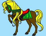 Desenho Cavalo pintado por felipe ottoni