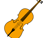 Desenho Violino pintado por yennifer