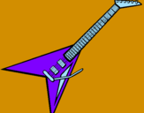 Desenho Guitarra elétrica II pintado por a guitarra electrica