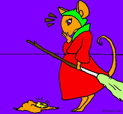 Desenho La ratita presumida 2 pintado por RAQUEL  MIRANDA